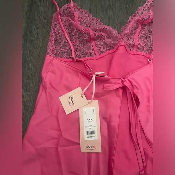 Boux Avenue Harlie Lace Cami Set - Pink - UK 8/US 4-6 - Picture 6 of 6